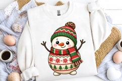 Cute Snowman Christmas Doodle PNG Clipart Printable Design Product Image 2