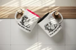 Cute snowman sunbathing sunglasses Chilling Before Christmas quote print 20 oz tumbler skinny mug wrap clipart t-shirt sublimation printable design