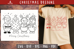 Cute Snowmen SVG Funny Merry Christmas design