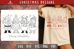 Cute Snowmen SVG Funny Merry Christmas design
