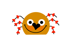 Cute Halloween Spider Decoration Laser Cut SVG Product Image 2