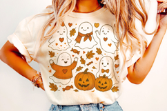 Halloween Ghost PNG, Fall PNG, Pumpkin PNG, Preppy Halloween Product Image 2