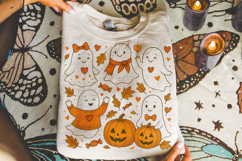 Halloween Ghost PNG, Fall PNG, Pumpkin PNG, Preppy Halloween Product Image 4
