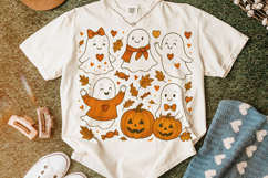 Halloween Ghost PNG, Fall PNG, Pumpkin PNG, Preppy Halloween Product Image 5