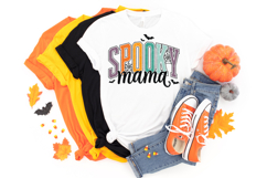 pastel halloween mama png with bold lettering
