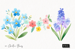 Watercolor Cute Spring Clipart | Spring PNG Product Image 1