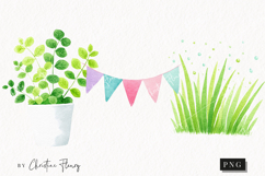Watercolor Cute Spring Clipart | Spring PNG Product Image 1
