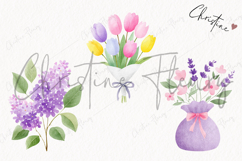 Watercolor Cute Spring Clipart | Spring PNG Product Image 3