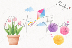 Watercolor Cute Spring Clipart | Spring PNG Product Image 3