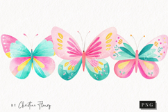 Cute Spring Butterflies Clipart | Spring PNG Product Image 1