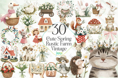 Vintage Cute Spring Rustic Farm Bundle Product Image 1