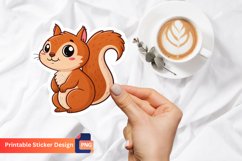 Cute Squirrel Sticker, Adorable Squirrel Sticker Product Image 1