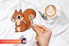 Cute Squirrel Sticker, Adorable Squirrel Sticker Product Image 1