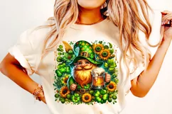 St Patrick's Day Gnome PNG, Lucky Day PNG, Shamrock PNG Product Image 2