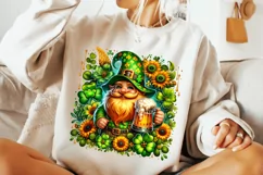 St Patrick's Day Gnome PNG, Lucky Day PNG, Shamrock PNG Product Image 3