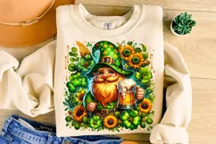 St Patrick's Day Gnome PNG, Lucky Day PNG, Shamrock PNG Product Image 1