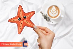 Cute Starfish Sticker, Ocean Sticker, Beach Decor Sticker Product Image 1