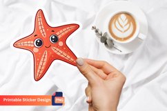 Cute Starfish Sticker, Ocean Sticker, Beach Decor Sticker Product Image 1