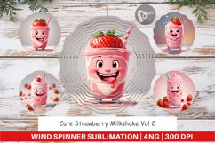 Wind Spinner Cute Strawberry Milkshake Product Image 1