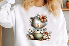 Cute Summer Cat Clipart Product Image 3