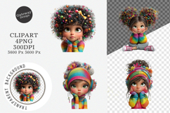 Cute Summer Girls Clipart Product Image 1