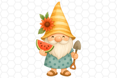 Cute Summer Gnome Clipart - Gnome Sublimation PNG