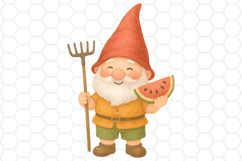 Cute Summer Gnome Clipart - Gnome Sublimation PNG