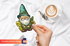 Cute Summer Gnome Sticker, Cute Gnome Sticker Product Image 1