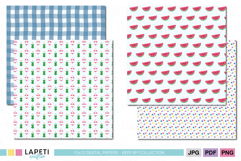 kids summer printable digital paper