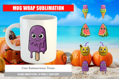 Cute Summerween Treats Mug Wrap Product Image 1