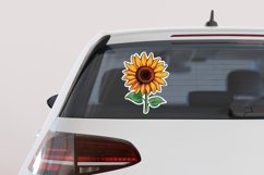 Cute Sunflower Stickers Clipart Bundle Product Image 3