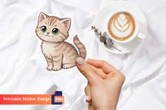 Cute Sweet Kitten Sticker, Adorable Kitten Sticker Product Image 1