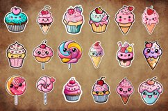 Cute Sweet Sticker Clipart Bundle Product Image 2