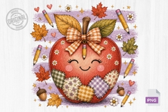 Cute Teacher Apple PNG Product Image 1