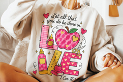 Love Teacher Valentine's Day PNG, Teacher Gift PNG, Xoxo PNG Product Image 2