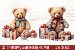 Cute Teddy Chritsmas Sublimation Clipart, Chritsmas PNG Product Image 1