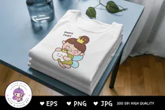 Tooth fairy cute sublimation art. Kawaii Clipart fairytales Product Image 2