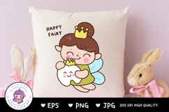 Tooth fairy cute sublimation art. Kawaii Clipart fairytales Product Image 4