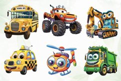 Cute Transport Sublimation Clipart Product Image 4
