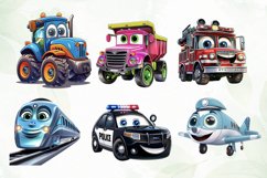 Cute Transport Sublimation Clipart Product Image 3
