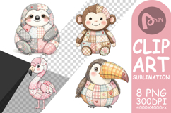 Cute Tropical Patchwork Sublimation Product Image 1