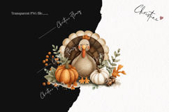 Cute Thanksgiving Turkey Clipart | Turkey PNG Product Image 2