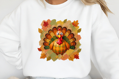 Cute Turkey Autumn Plaid PNG Product Image 2