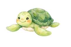 Cute Turtle Png | Cute Mermaid Png Product Image 1