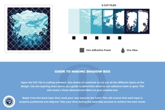 Cute Underwater Scene 3D Shadow Box - The Sea 3D Light Box Product Image 5