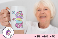 Cute Unicorn Clipart: Pony doodle Kawaii kawaii animals Product Image 2