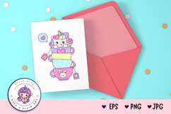 Cute Unicorn Clipart: Pony doodle Kawaii kawaii animals Product Image 3