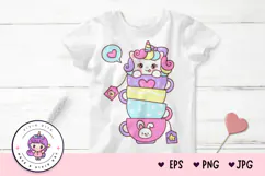 Cute Unicorn Clipart: Pony doodle Kawaii kawaii animals Product Image 4