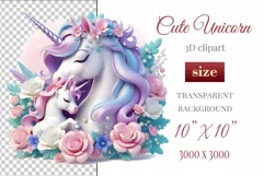 Beautiful clipart featuring a gentle unicorn mom embracing her baby amidst bright flowers. Ideal for Mother's Day, Birthdays, digital designs, sublimation projects, scrapbooking, cards, and journals