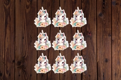 Cute Unicorn Printable Stickers - PNG Sticker Sheet